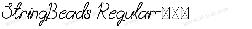 StringBeads Regular字体转换